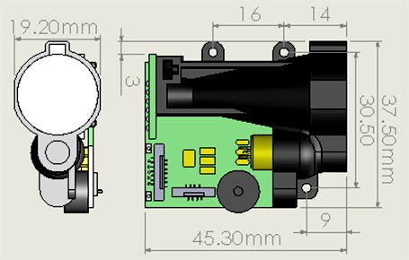 Laser Rangefinder RS232 EV-Kit